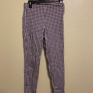 B&W checkered skinny trouser pant